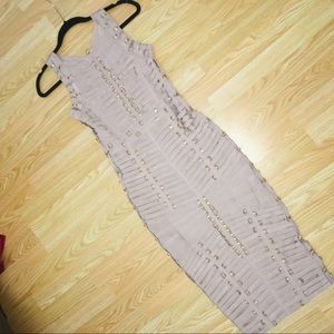 Bandage Mauve Celebrity Midi Dress